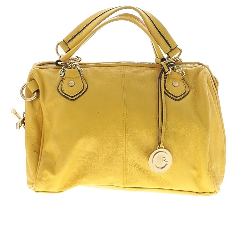 Yellow Leather Handbag - Picture 2 of 13